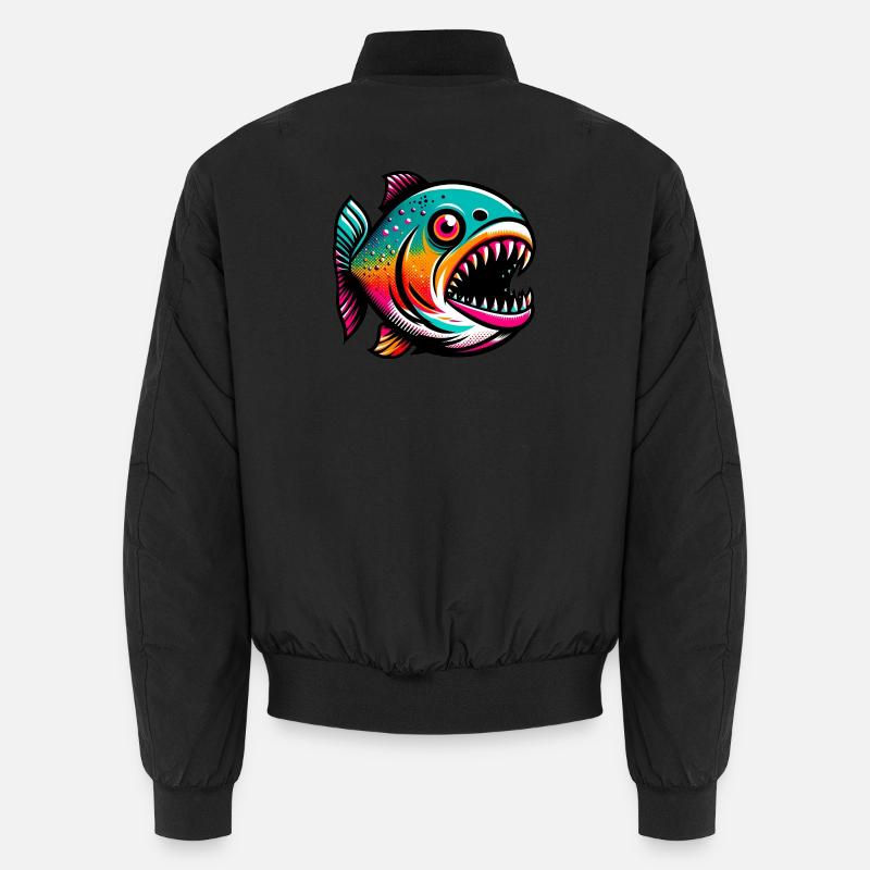 Piranha - Bomber unisexe - noir