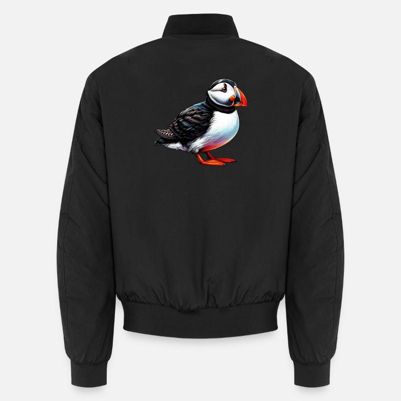 Macareux - Bomber unisexe - noir