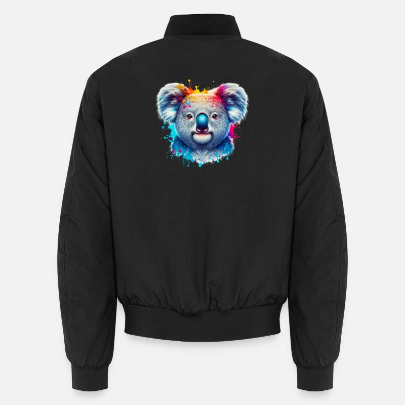 Koala - Unisex Bomber Jacket - black