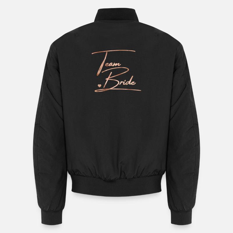 Team Bride! Personalisierbar Unisex Bomberjacke