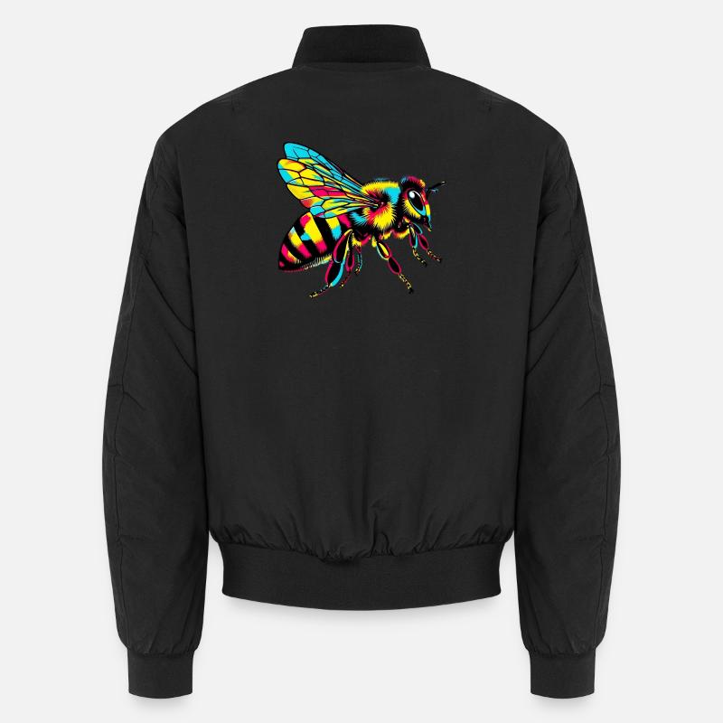 Biene - Unisex Bomberjacke - Schwarz