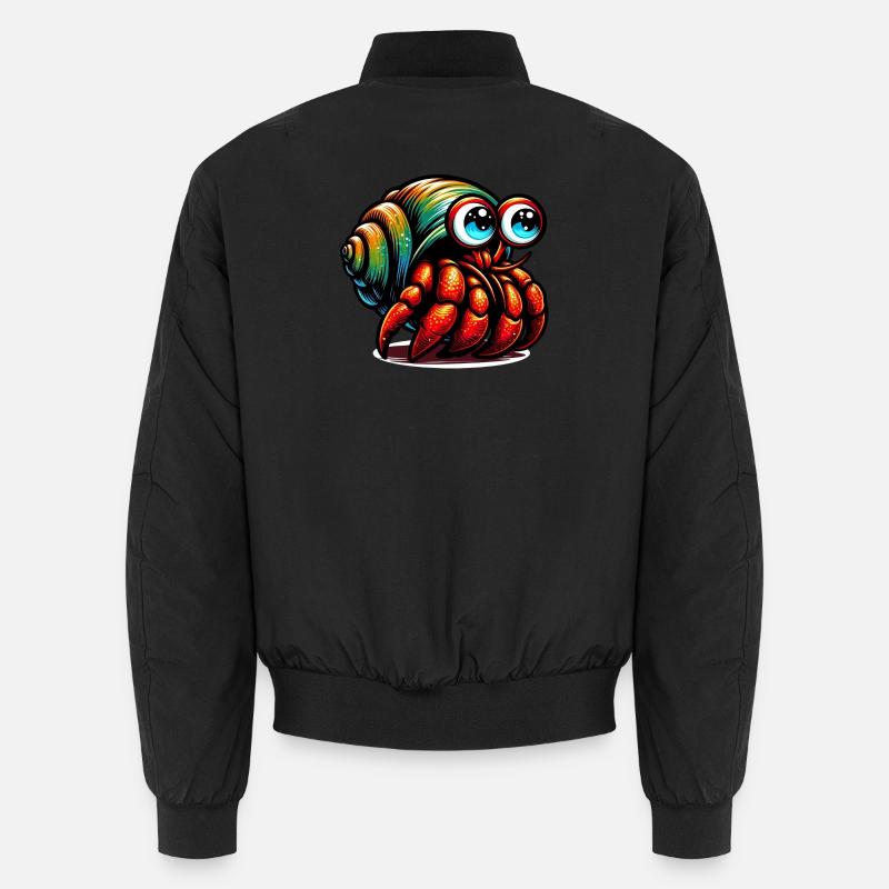Hermit crab - Unisex Bomber Jacket - black