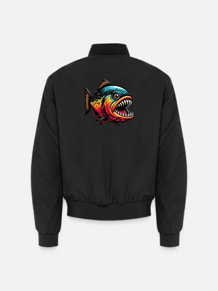 Piranha - Unisex Bomberjacke - Schwarz