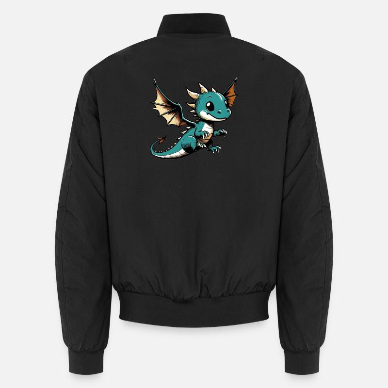 Drache - Unisex Bomberjacke - Schwarz