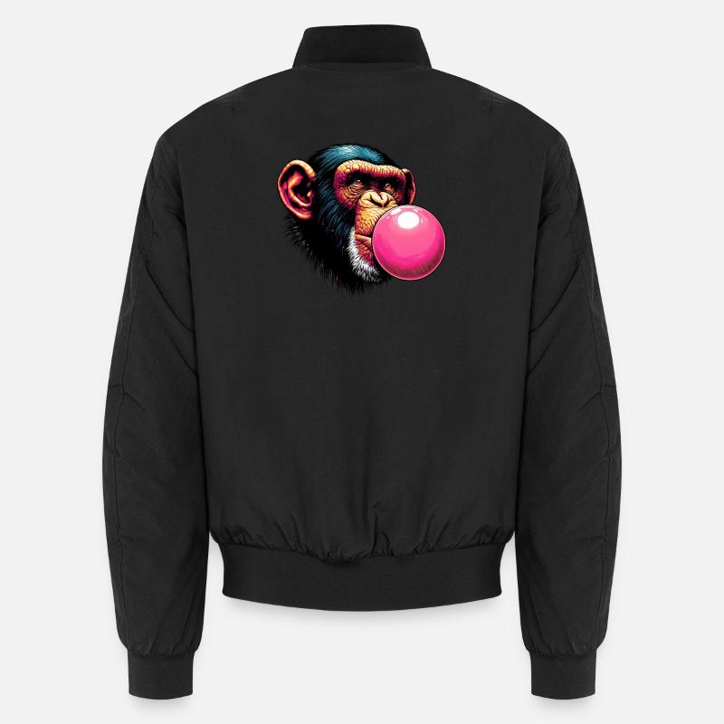 Affe - Unisex Bomberjacke - Schwarz
