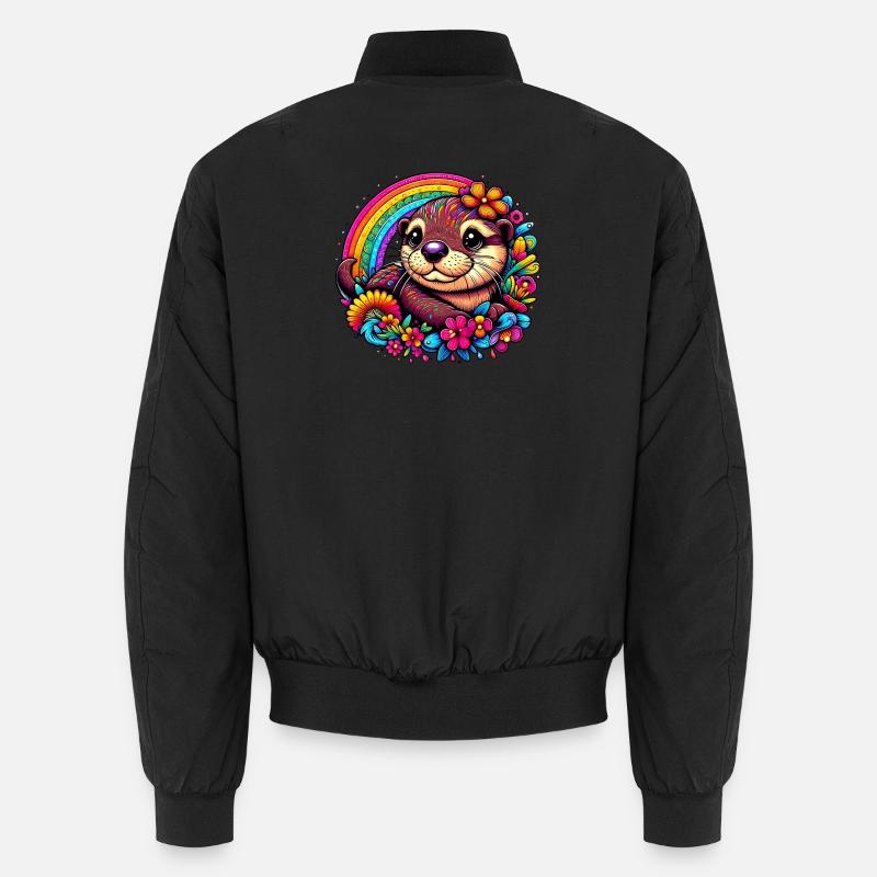 Otter - Unisex Bomber Jacket - black