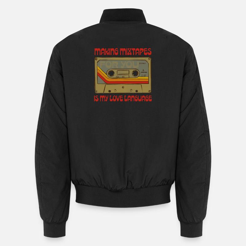 Mixtapes are my love language Unisex Bomber Jacket