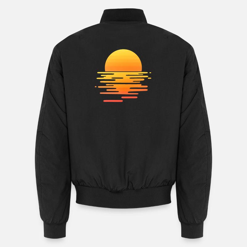 Retro sunset Unisex Bomber Jacket