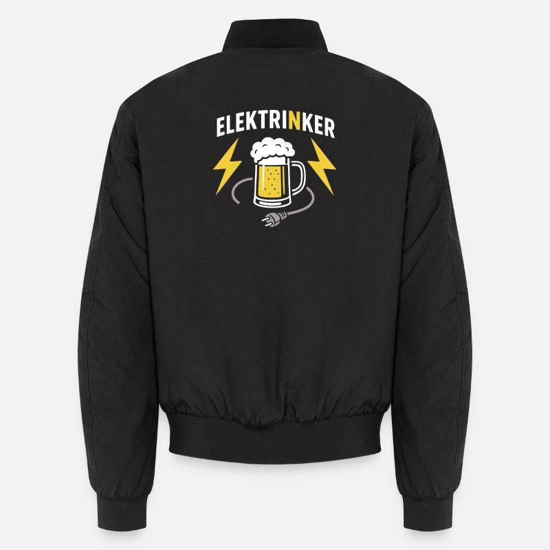 Elektrinker : Jeu de mots électrique, conception de bière et de câbles Bomber unisexe