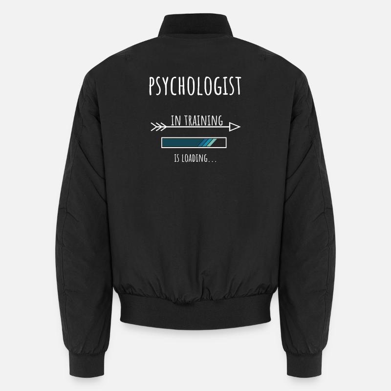 Psychologist Gift Profession Training Psychology - Unisex Bomber Jacket - black