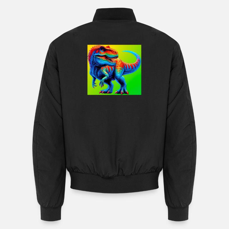 Dinosaurier - Unisex Bomberjacke - Schwarz