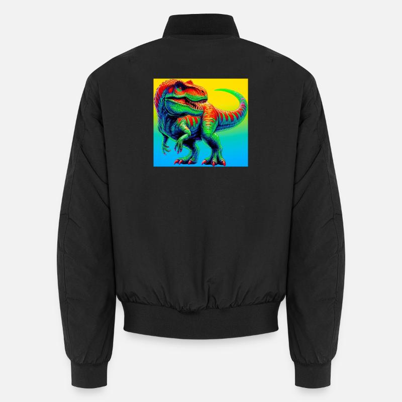 Dinosaurier - Unisex Bomberjacke - Schwarz