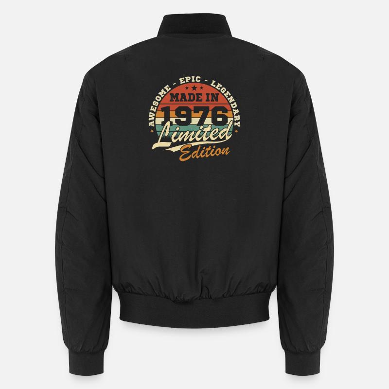 1976 Vintage Retro Geburtstagsgeschenk Unisex Bomberjacke