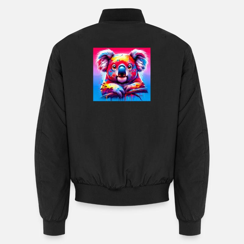 Koala - Unisex Bomberjacke - Schwarz