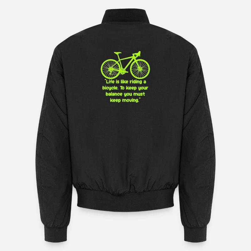 Équilibre du vélo Texte néon Bomber unisexe