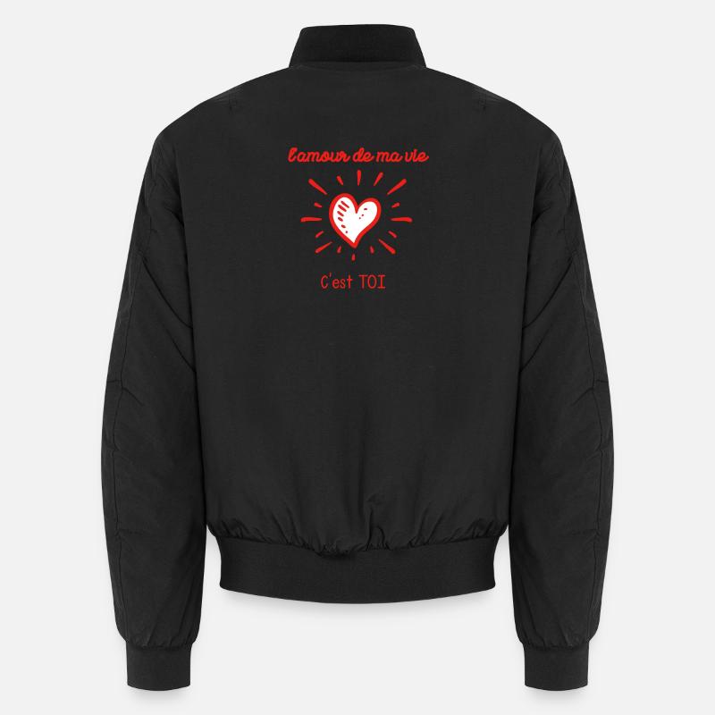 Die Liebe meines Lebens Du bist es Unisex Bomberjacke