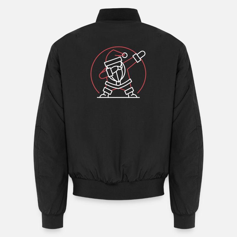  Weihnachtsmann Dab Pose Lustiger Santa Dabbing Unisex Bomberjacke