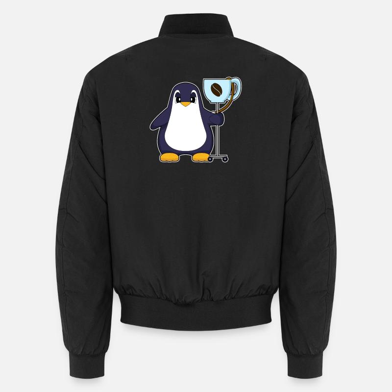 Pinguin Kaffee Tasse Unisex Bomberjacke