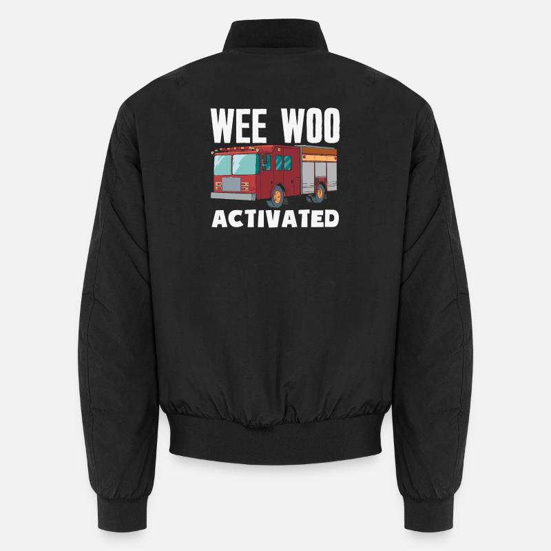 Wee Woo Squad Fire Tiny Firefighter Unisex Bomber Jacket