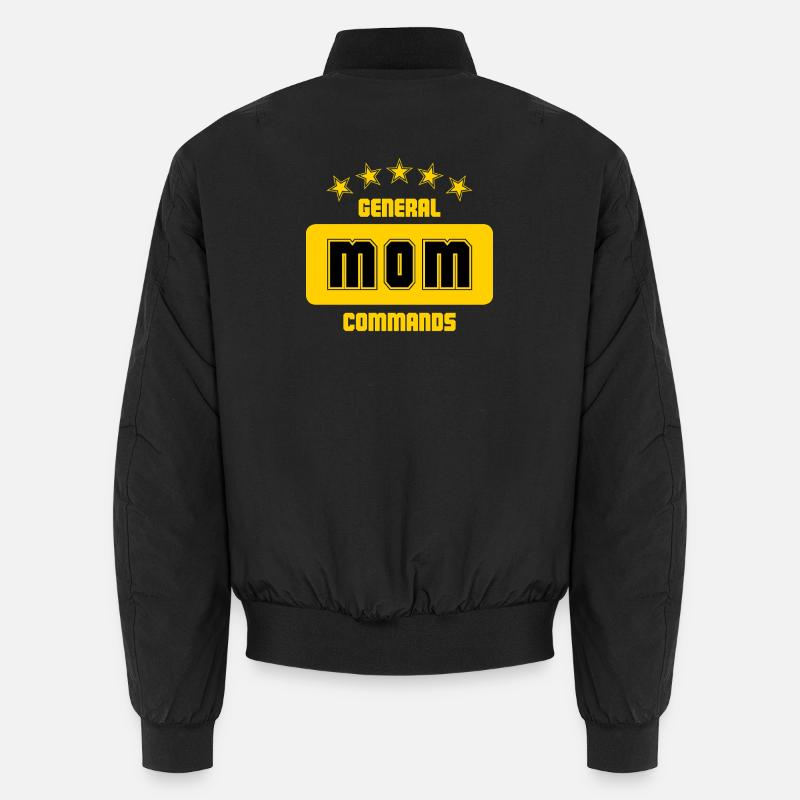 General Mom: Deine Befehle sind Gesetz! Unisex Bomberjacke
