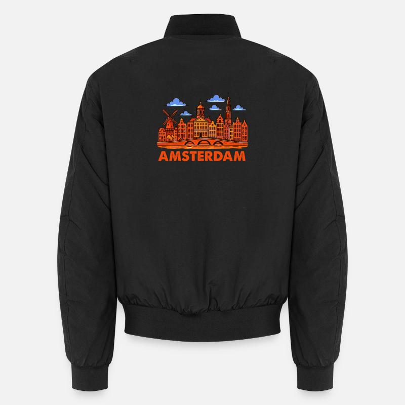 Amsterdam Skyline  Unisex Bomberjacke