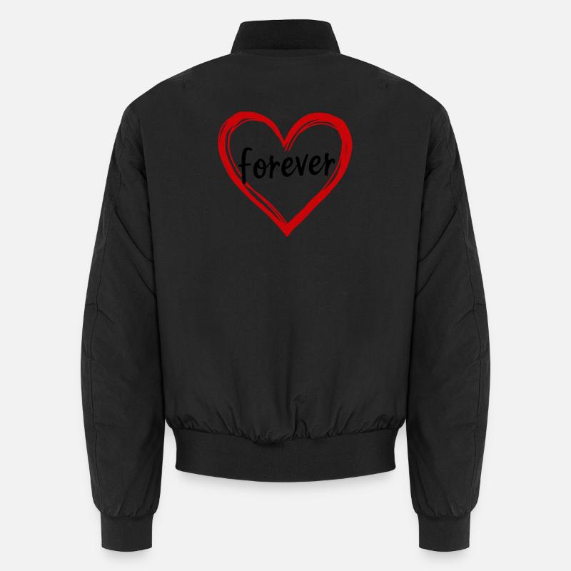 Valentinstag rotes Herz rot Geschenk Valentinstag Unisex Bomberjacke