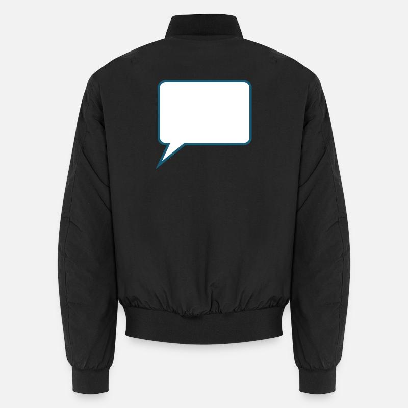 Personalize your own speech bubble comic Unisex Bomber Jacket