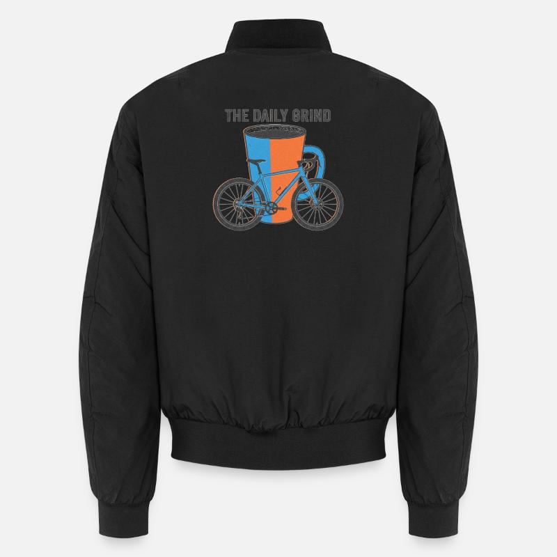L’art du café de vélo Risograph Grind quotidien Bomber unisexe