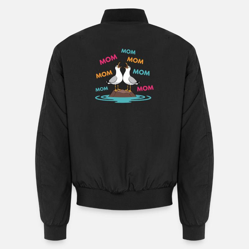 Mama Möwe Lustige Mama Möwen Muttertagshumor Unisex Bomberjacke