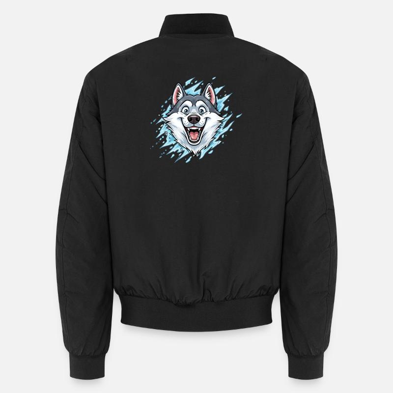 Loup Joyeux, mascotte Watersplash Bomber unisexe