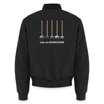 Programmierer 6 Stages of debugging - Unisex Bomberjacke - Schwarz - Hinten - AI Model Male 185 light (185cm)