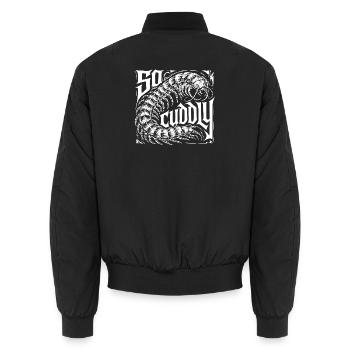 Scolopender Design - Unisex Bomber Jacket - black - Back - AI Model Male 185 light (185cm)