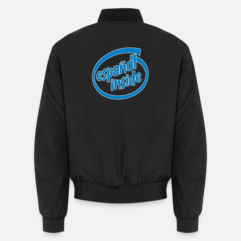 Spanisch drinnen - Unisex Bomberjacke - Schwarz