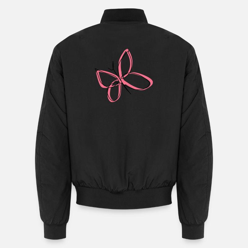 Papillon - Bomber unisexe - noir