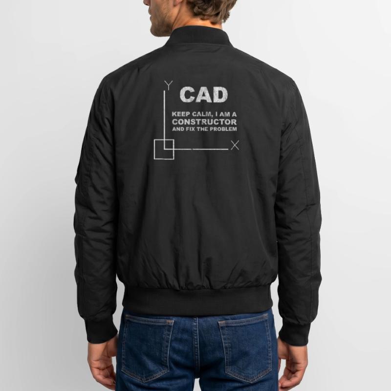 CAD Keep Calm Constructor Engineering Bomber unisexe