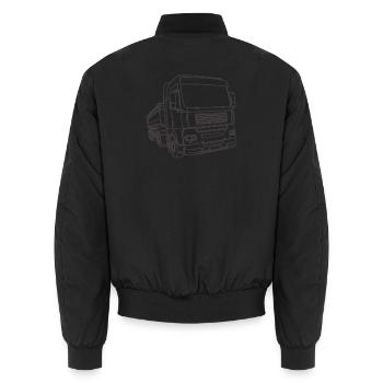 Croquis de camion - Bomber unisexe - noir - Dos - AI Model Male 185 light (185cm)