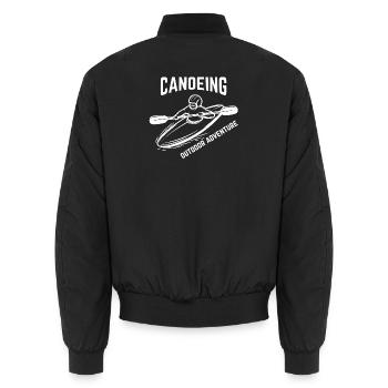 canoë, kayak, rafting - Bomber unisexe - noir - Dos - AI Model Male 185 light (185cm)