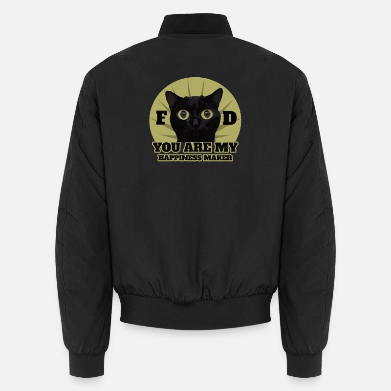 Cute Black Cat Unisex Bomber Jacket