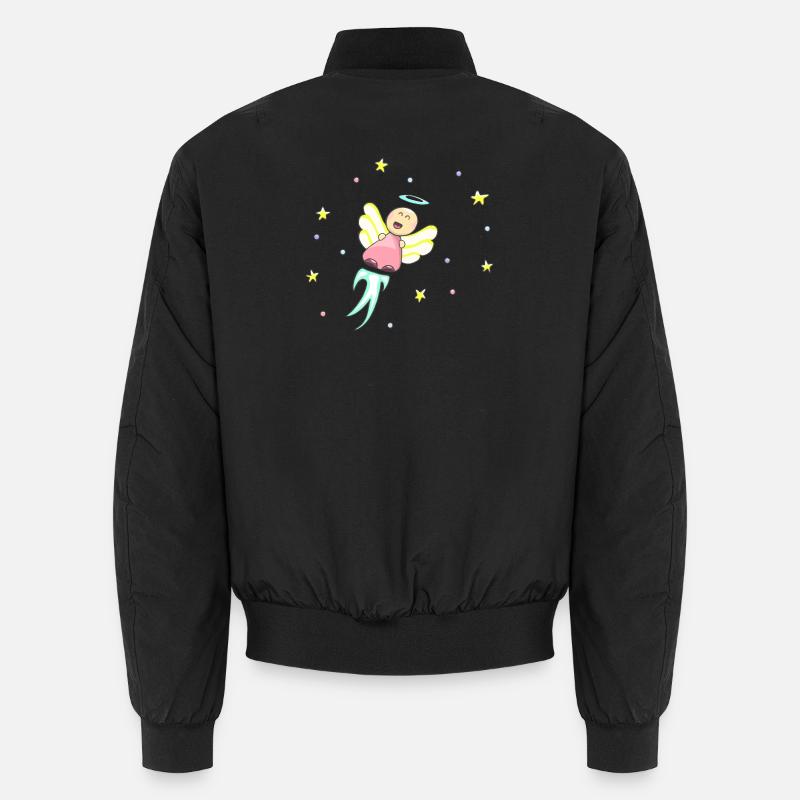 Motif Ange Doux - Bomber unisexe - noir