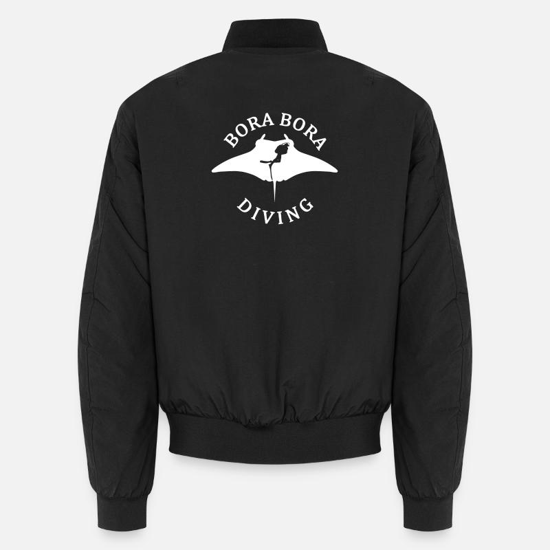 Bora Bora Plongée avec Raie Manta Bomber unisexe