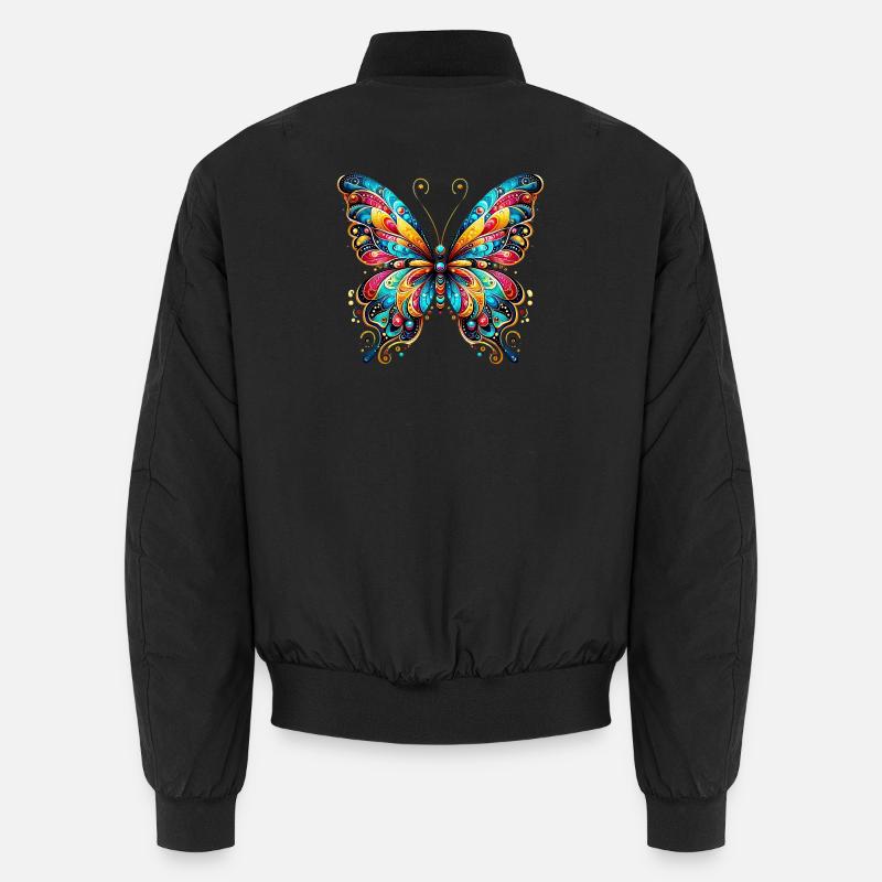 Papillon - Bomber unisexe - noir