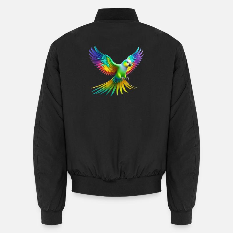 Perruche arc-en-ciel (02) Bomber unisexe