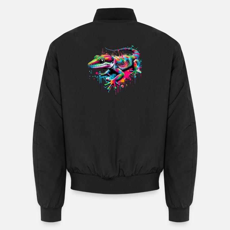 Gecko - Unisex Bomber Jacket - black