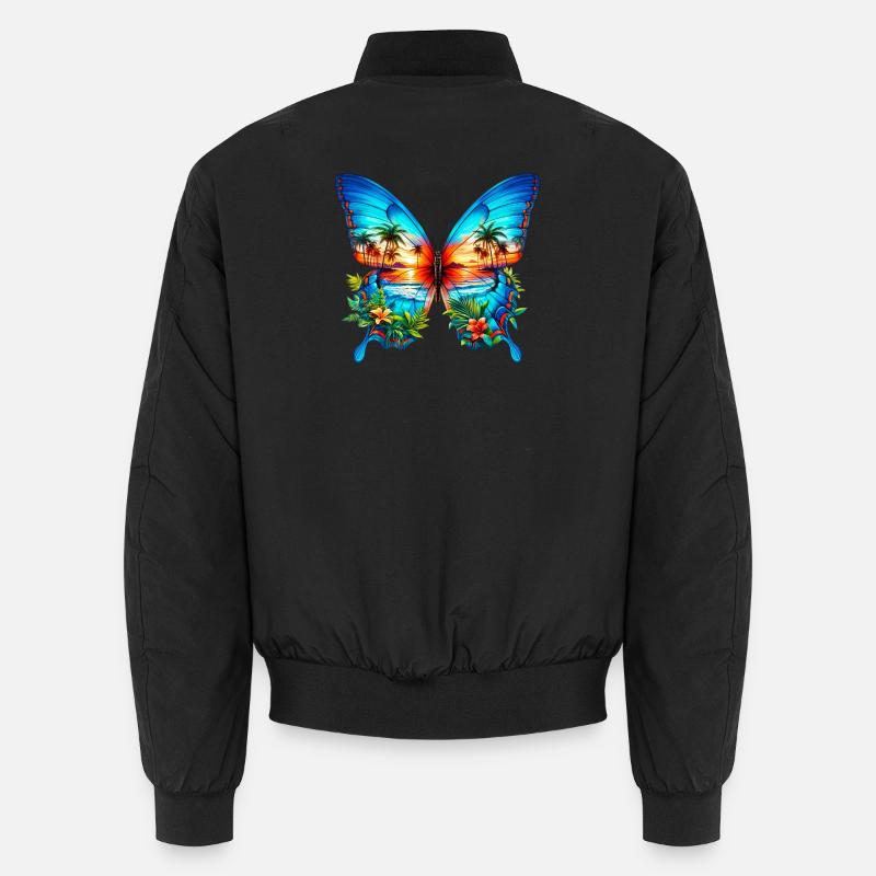 Papillon - Bomber unisexe - noir