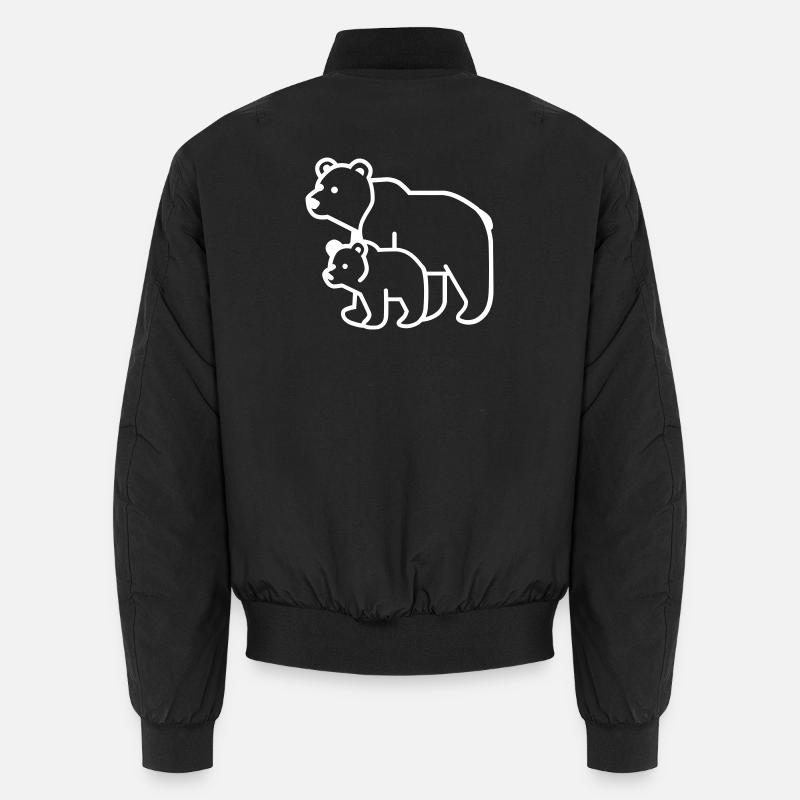Bärenmama, Bärenpapa Unisex Bomberjacke