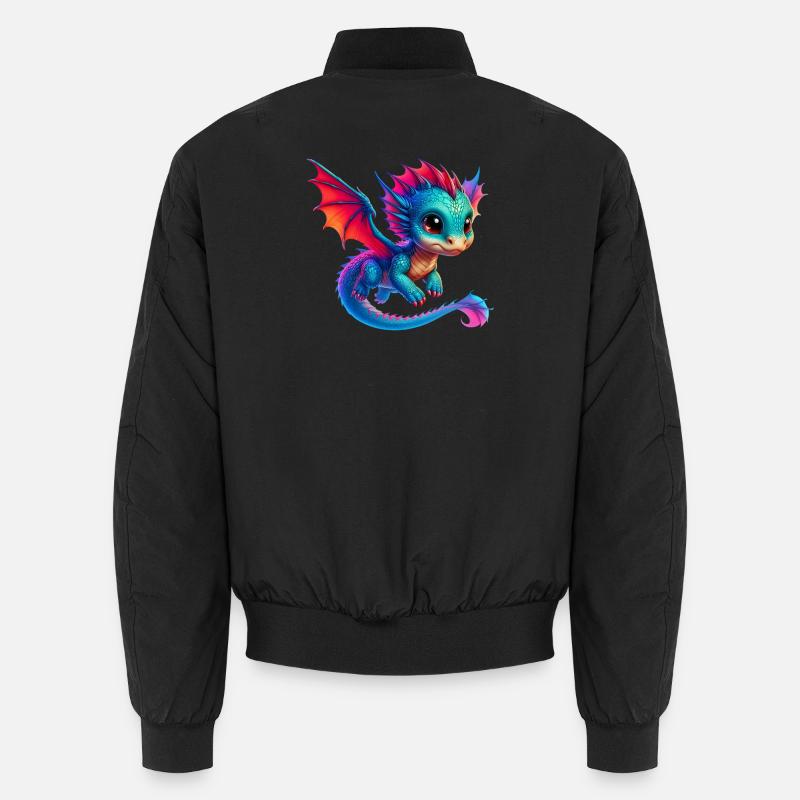 Drache - Unisex Bomberjacke - Schwarz
