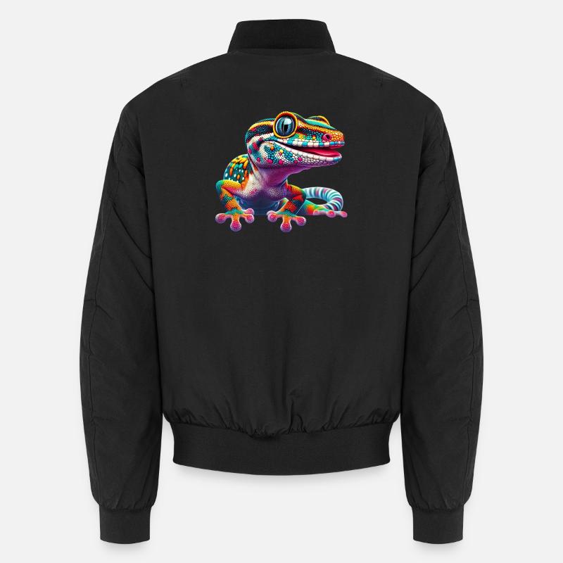 Gecko - Bomber unisexe - noir