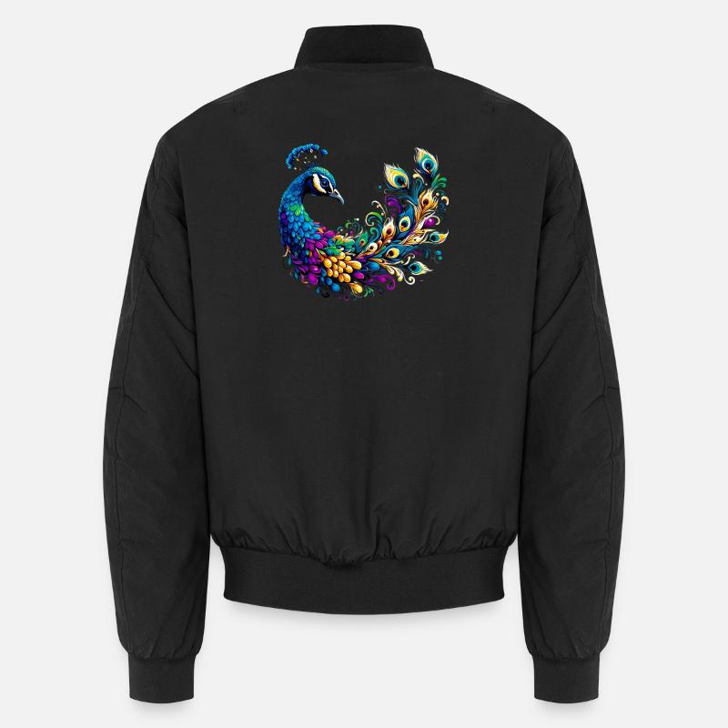 Pfau Unisex Bomberjacke