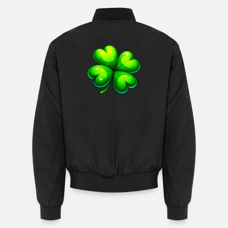 Trèfle à quatre feuilles Bomber unisexe