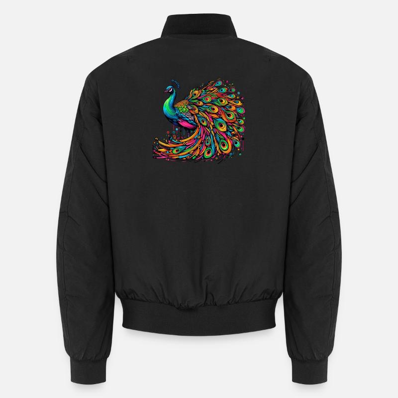 Pfau Unisex Bomberjacke